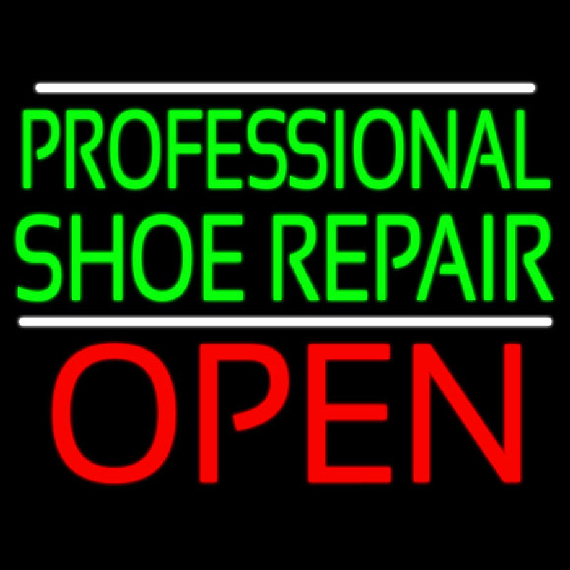 Professional Shoe Repair Open Neonkyltti