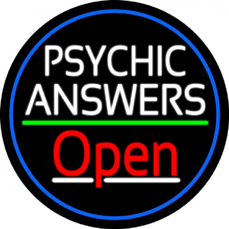 Psychic Answers Open Neonkyltti