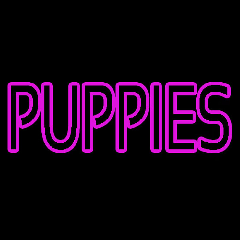 Puppies Purple Neonkyltti