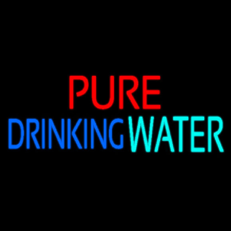 Pure Drinking Water Neonkyltti