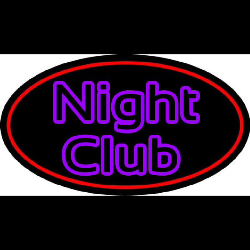 Purple Block Night Club Neonkyltti