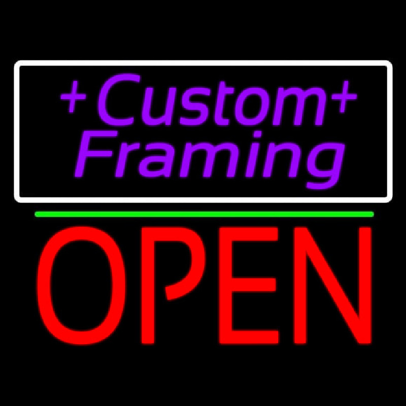 Purple Custom Framing With Open 1 Neonkyltti