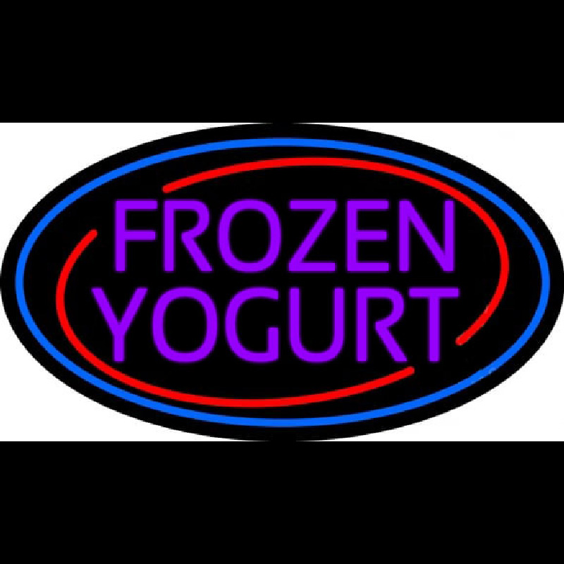 Purple Frozen Yogurt Neonkyltti