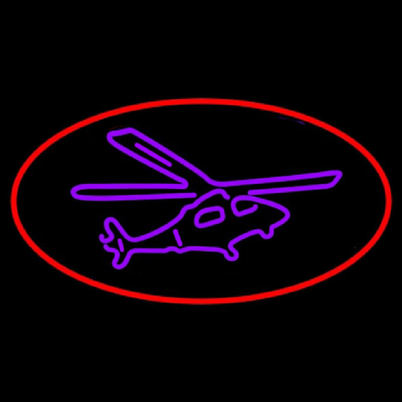 Purple Helicopter Neonkyltti