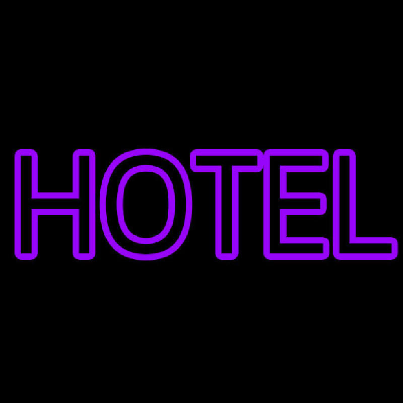 Purple Hotel Neonkyltti