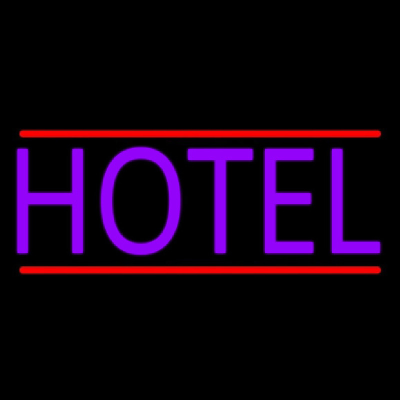 Purple Hotel Neonkyltti