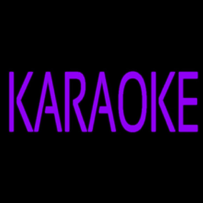 Purple Karaoke Block 1 Neonkyltti