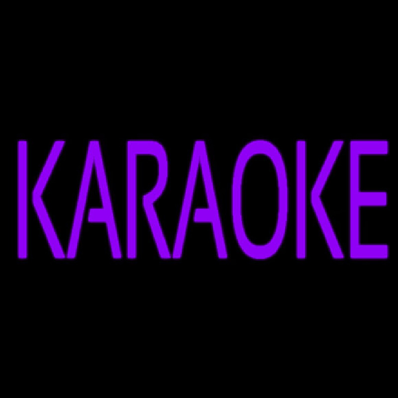 Purple Karaoke Block 1 Neonkyltti