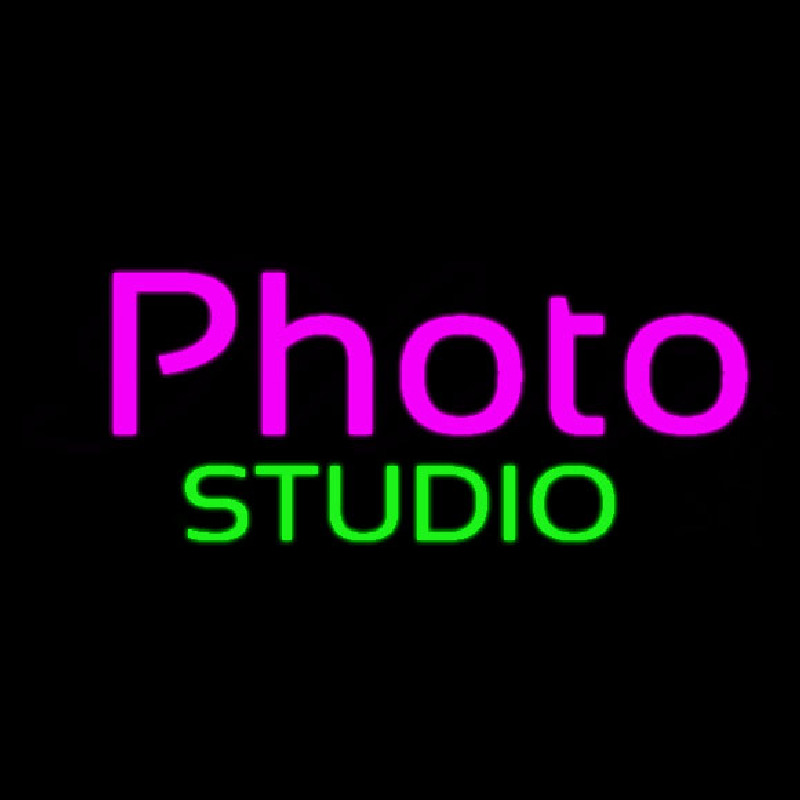 Purple Photo Green Studio Neonkyltti