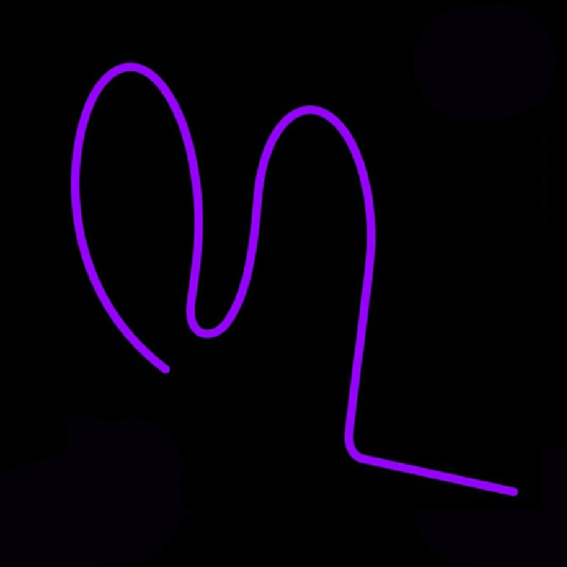 Purple Squiggle Neonkyltti