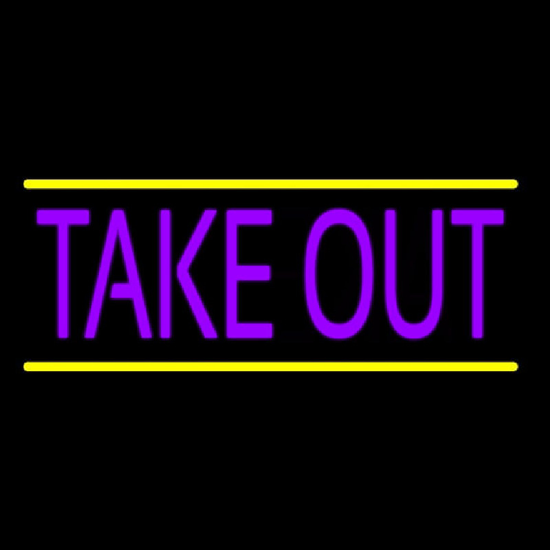 Purple Take Out Neonkyltti