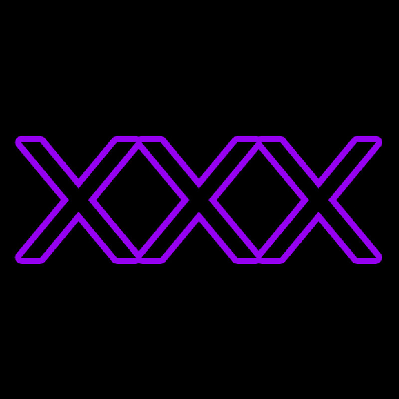 Purple X   Neonkyltti