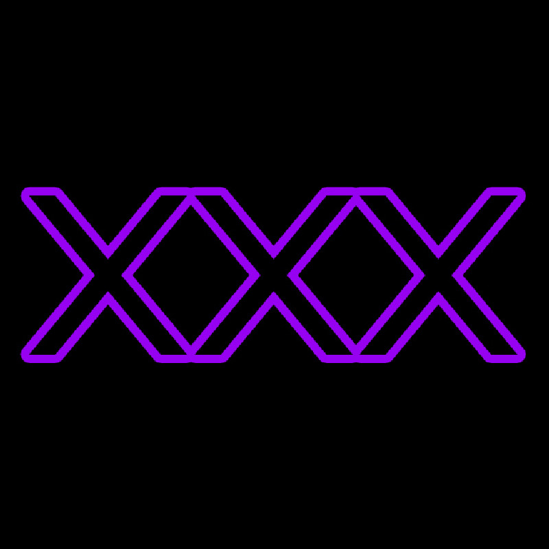 Purple X   Neonkyltti