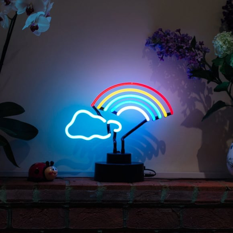 Rainbow Cloud Desktop Neonkyltti