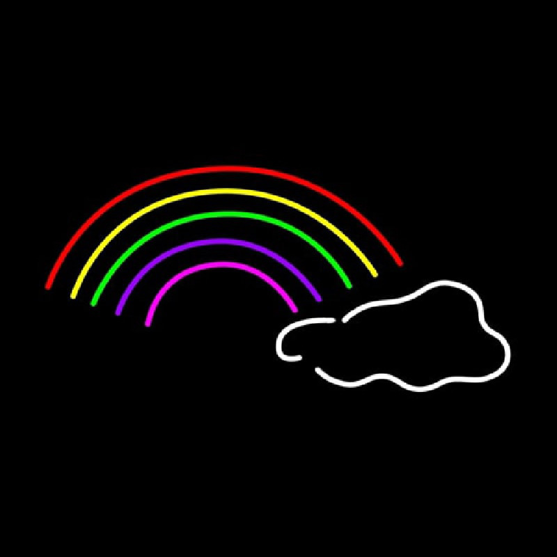 Rainbow Cloud Neonkyltti