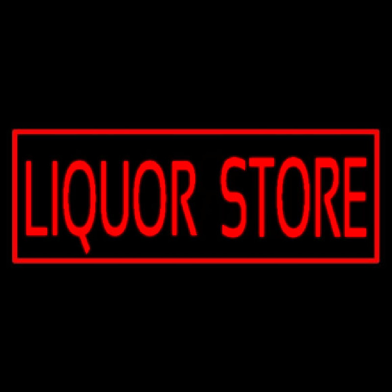 Rectange Liquor Store Neonkyltti