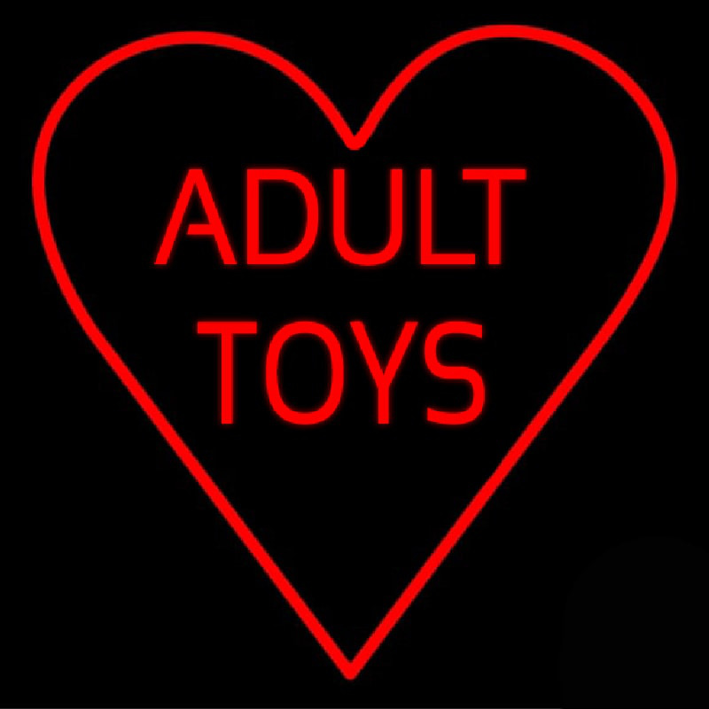 Red Adult Toys Heart Neonkyltti