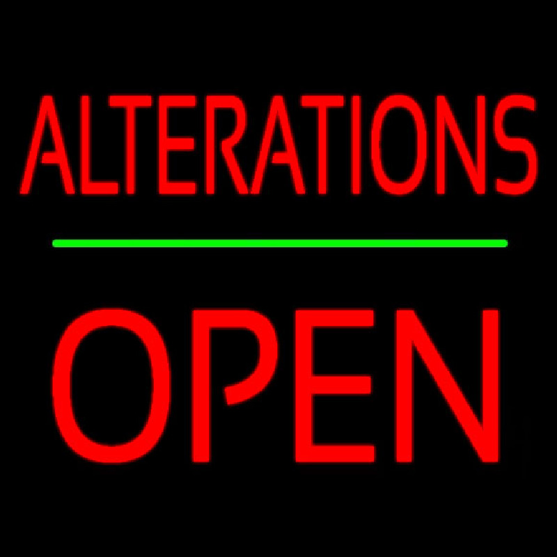 Red Alterations Block Open Neonkyltti