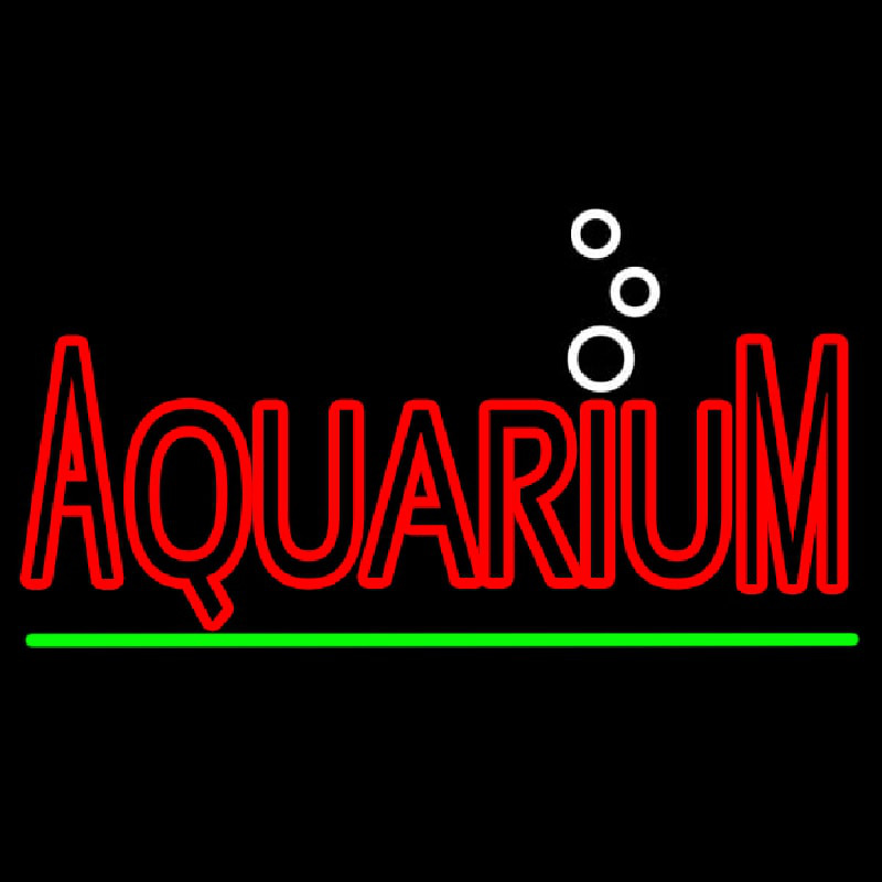 Red Aquarium Green Line Neonkyltti