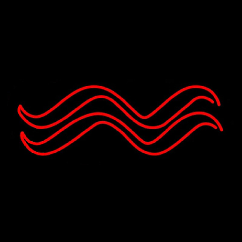 Red Aquarius Logo Neonkyltti