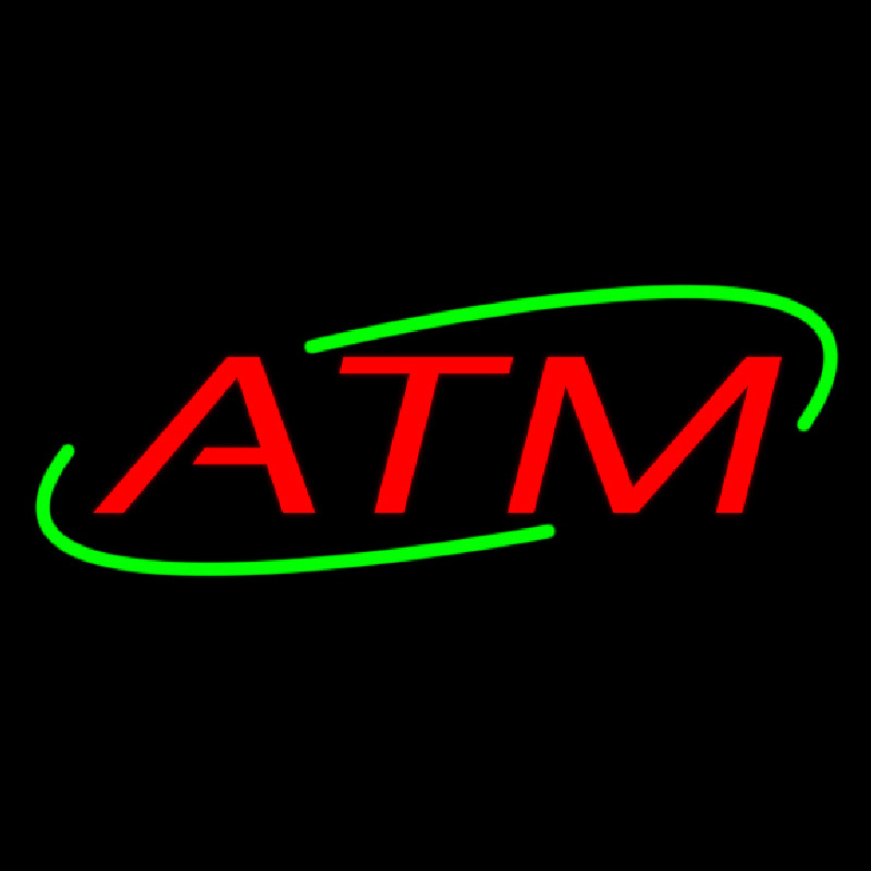 Red Atm Neonkyltti