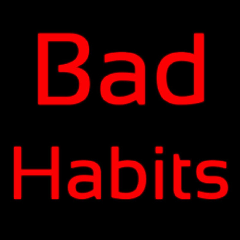 Red Bad Habit Neonkyltti
