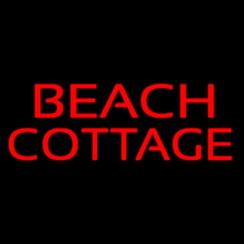 Red Beach Cottage Neonkyltti