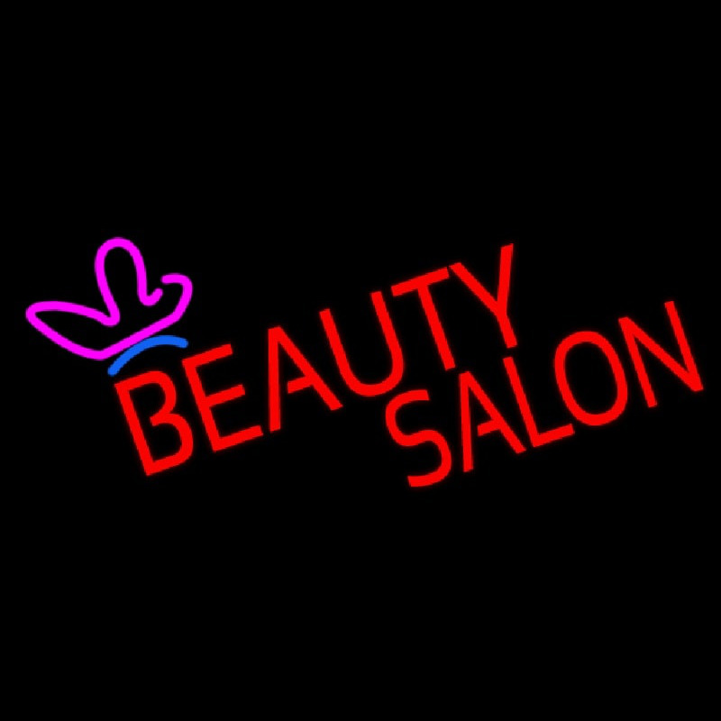 Red Beauty Salon Logo Neonkyltti