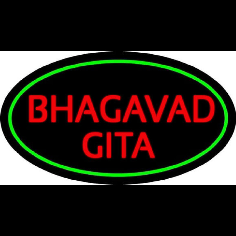 Red Bhagavad Gita With Border Neonkyltti