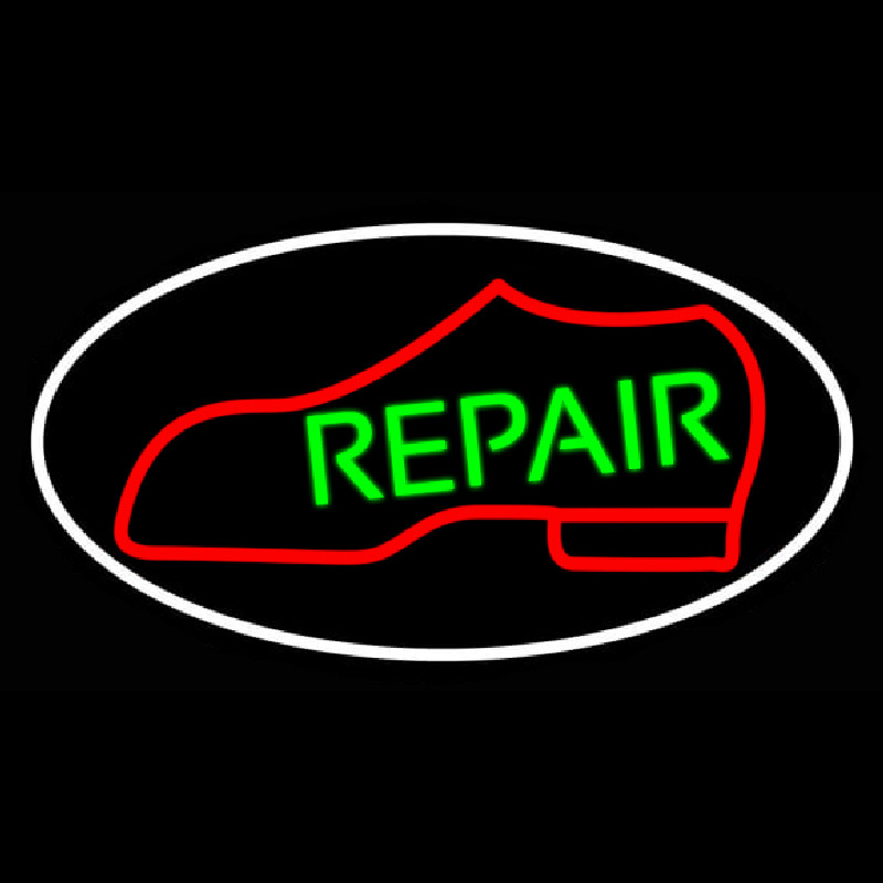 Red Boot Green Repair With Border Neonkyltti