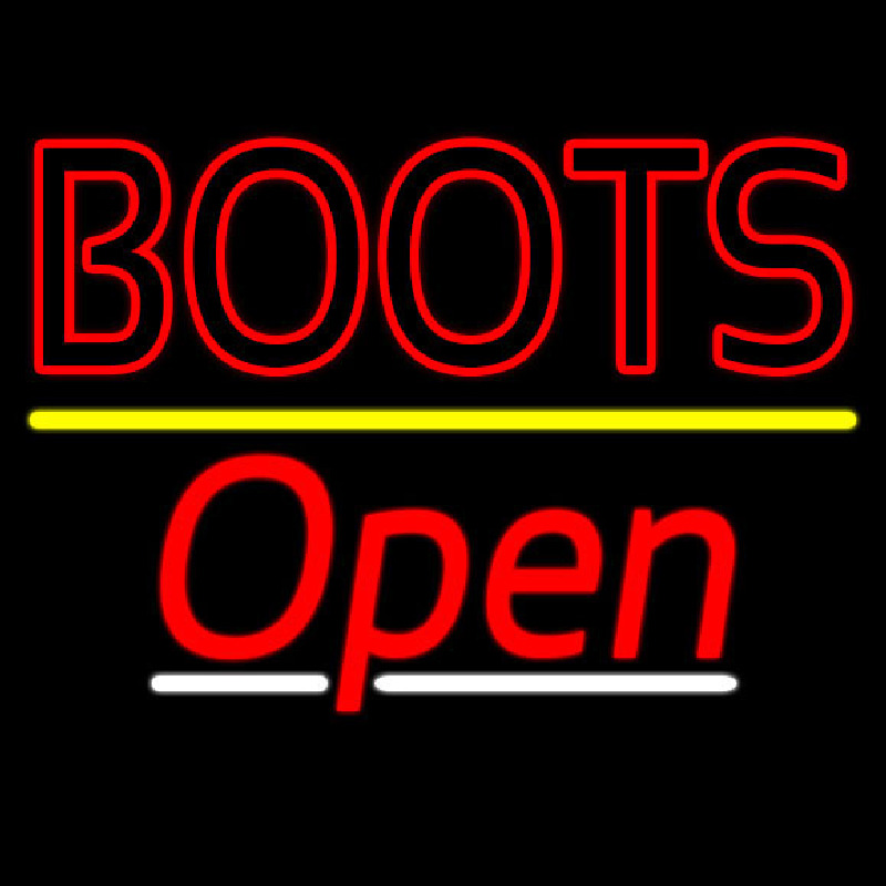 Red Boots Open Neonkyltti