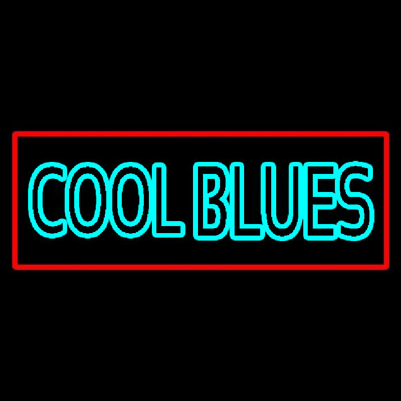 Red Border Cool Blues Neonkyltti