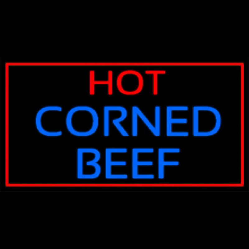 Red Border Hot Corned Beef Neonkyltti