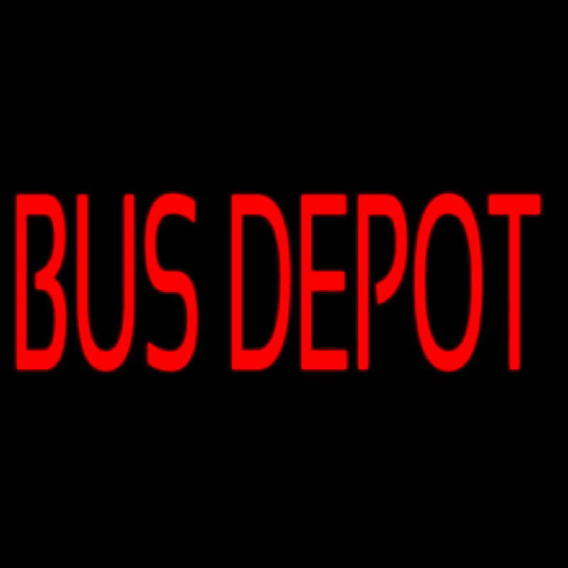 Red Bus Depot Neonkyltti