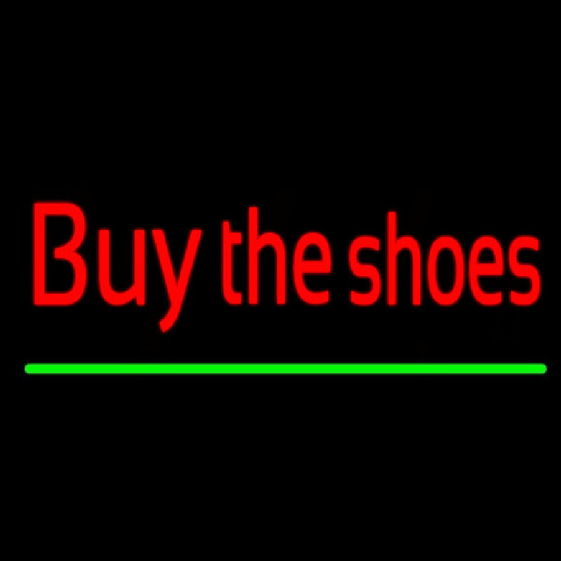 Red Buy The Shoes Neonkyltti