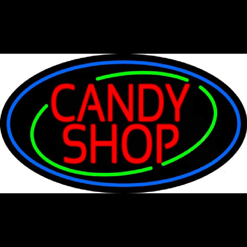 Red Candy Shop Neonkyltti