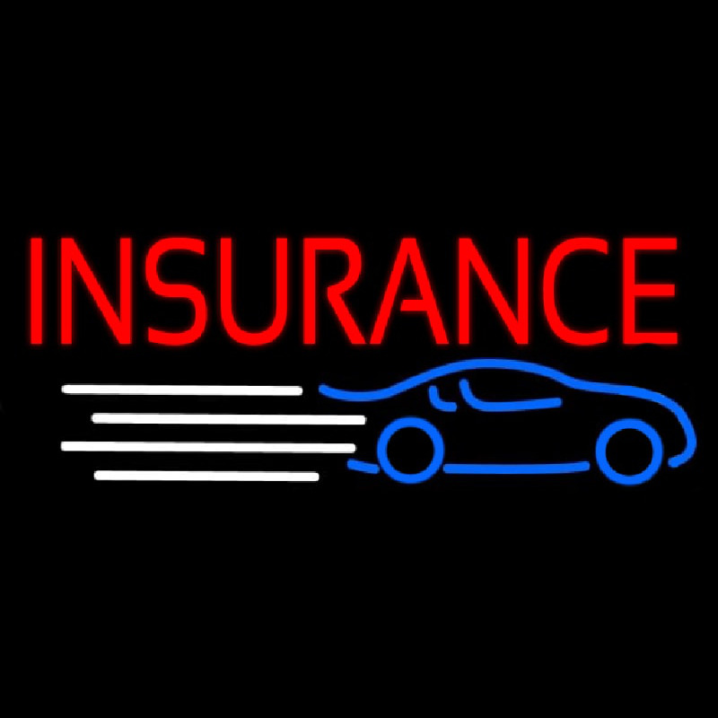 Red Car Insurance Neonkyltti