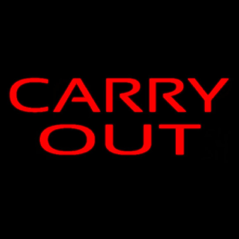 Red Carry Out Neonkyltti