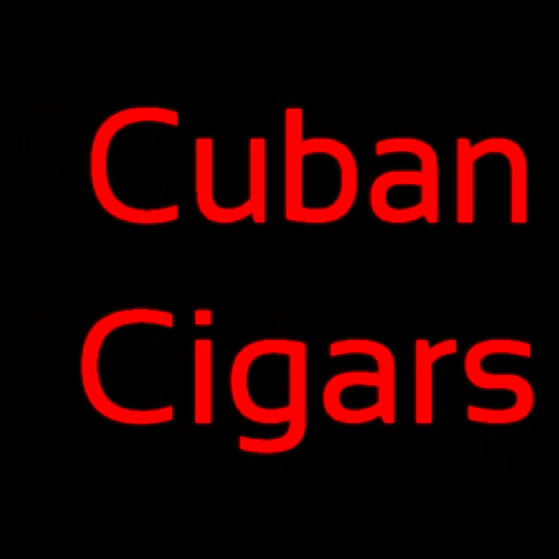 Red Cuban Cigars Neonkyltti