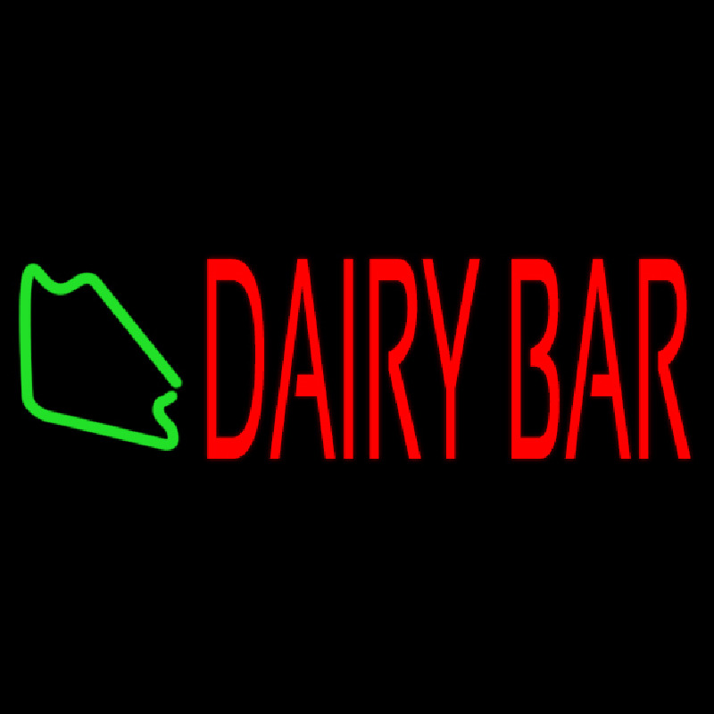Red Dairy Bar Neonkyltti