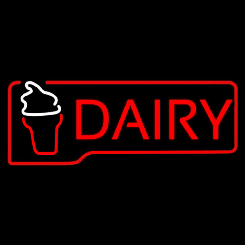 Red Dairy With Logo Neonkyltti