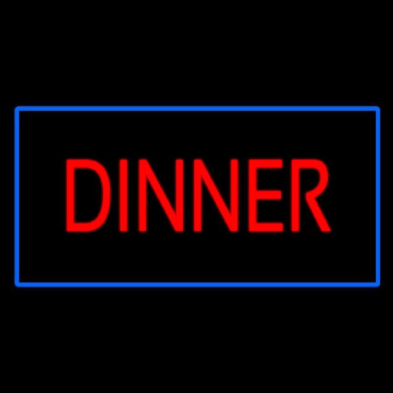 Red Dinner Rectangle Blue Neonkyltti