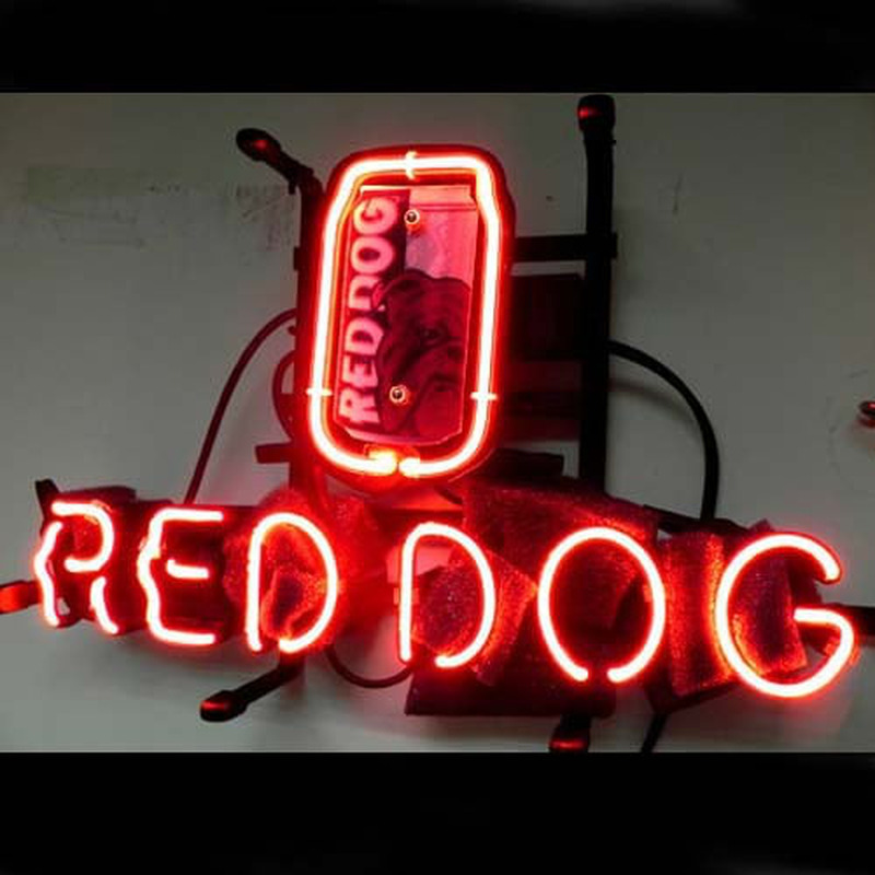 Red Dog Olut Baari Neonkyltti