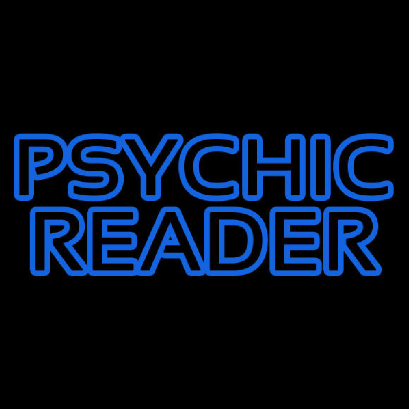 Red Double Stroke Psychic Reader Neonkyltti