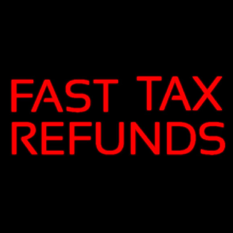 Red Fast Ta  Refunds Neonkyltti