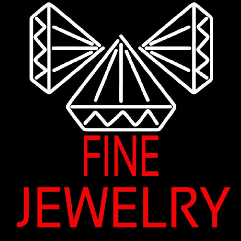 Red Fine Jewelry Block Neonkyltti