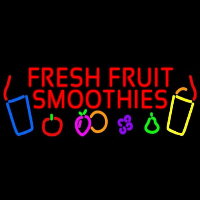 Red Fresh Smoothies Neonkyltti