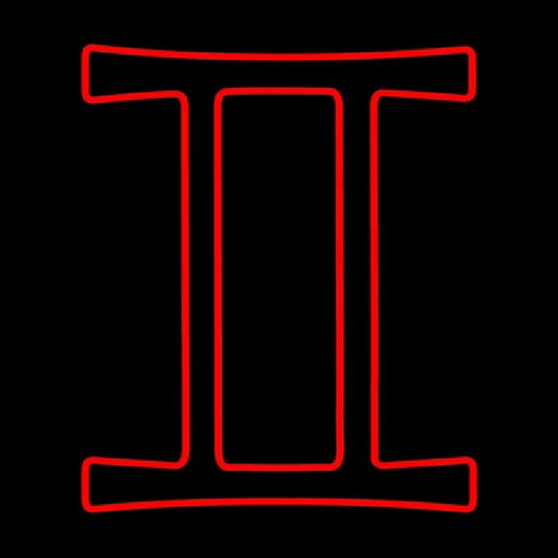 Red Gemini Neonkyltti