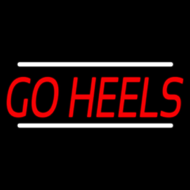 Red Go Heels Neonkyltti