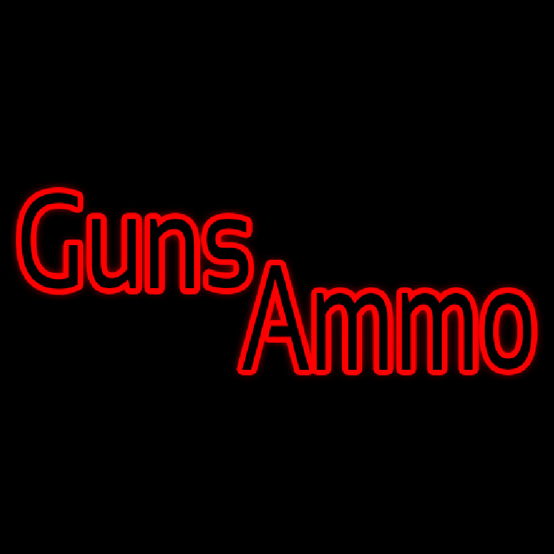 Red Guns Ammo Neonkyltti